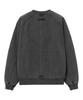 MOZMOZ Heavy Weight Pigment Raglan Back Slit Oversized Sweatshirt Charcoal
