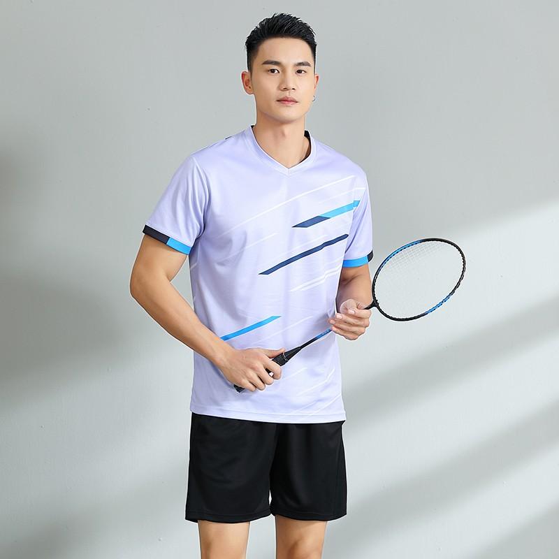 Quick Dry Badminton Shirt Shorts Set Men Women Tennis Table Volleyball Training Competition