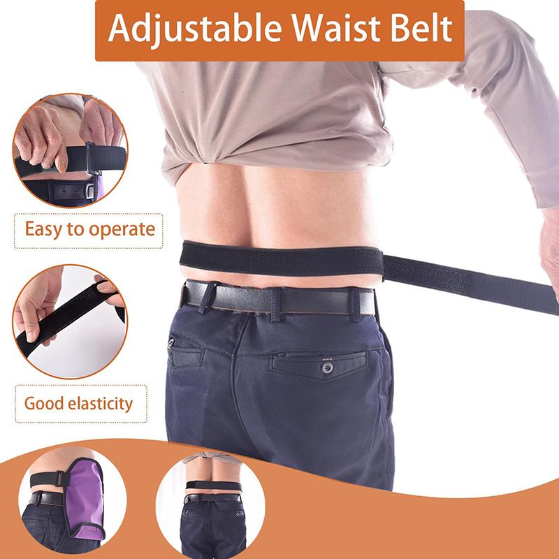 The Ostomy Bag Cover Water Resistant Adjustable The Ostomy Bag Waist Fixed Load-Bearing Hanging Bag Colostomy Pouch Cover