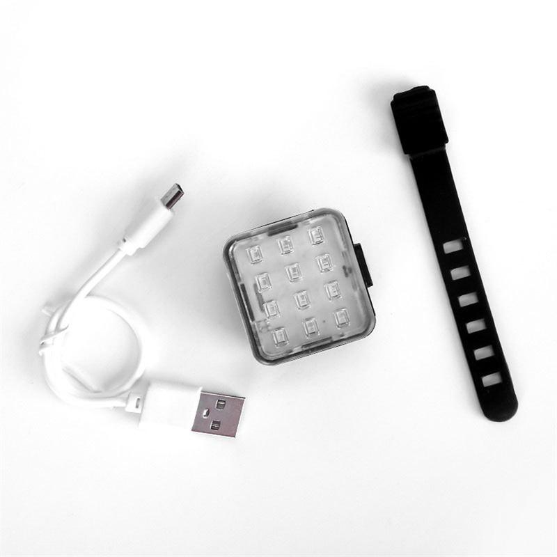 Color Bike Taillight Waterproof Riding Rear Light Led Usb Chargeable Mountain Bike Cycling Light Tail-lamp Bicycle Light