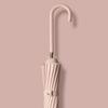 Japan Fashion Fresh Long Handle Umbrella Double Straight Umbrella Women Simple 16-Bone Reinforced Curved Handle Umbrella Printable Logo