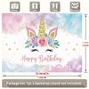 Happy Birthday, 1pc Polyester Party Backdrop Banner, Photo Booth Background, Wall Decor