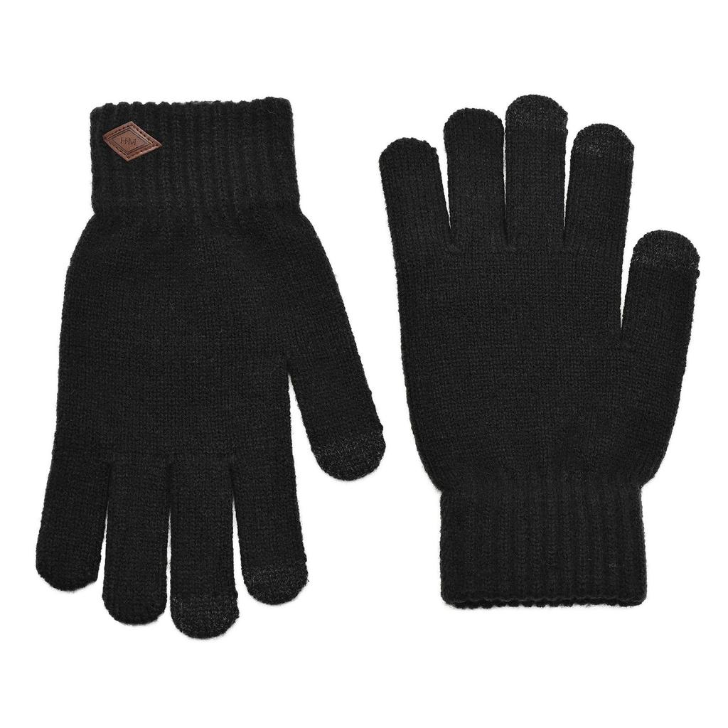 Harvey Makin Layers Hat and Gloves Gift Set - Black