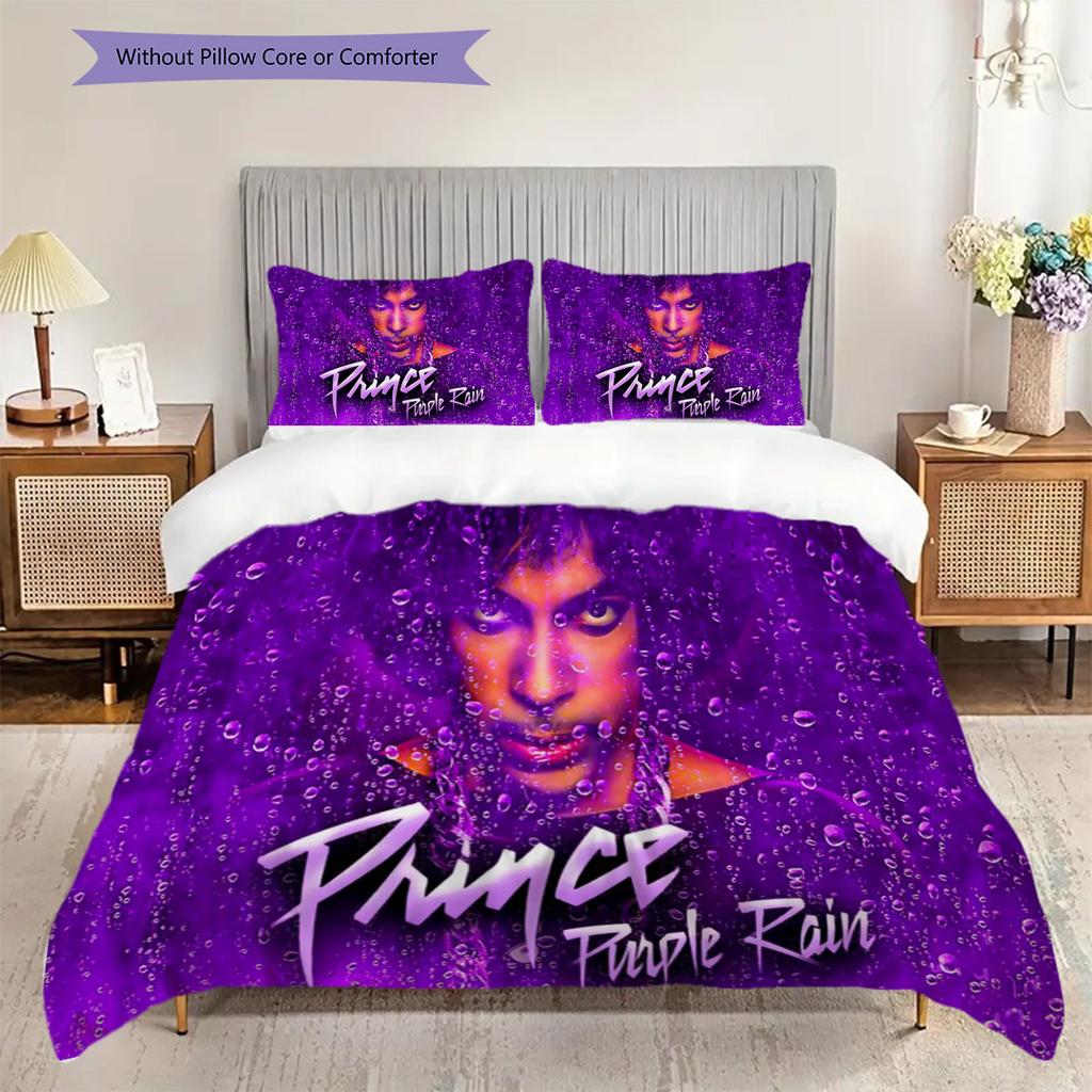Prince Purple Rain Musical Legacy Bedding 1 Duvet Cover 2 Pillowcase Without Core Christmas Birthday Gift Bedding Set Soft And Comfortable