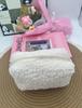 Macaron Color Plush Cosmetic Bag, Sweet & Spacious Storage Solution
