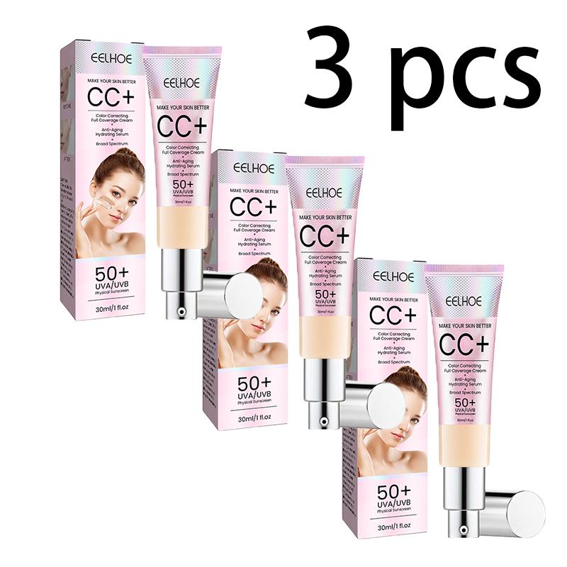 EELHOE Face Repair CC Cream Natürliche Deckkraft Feuchtigkeitsspendende Reparatur Aufhellende Haut