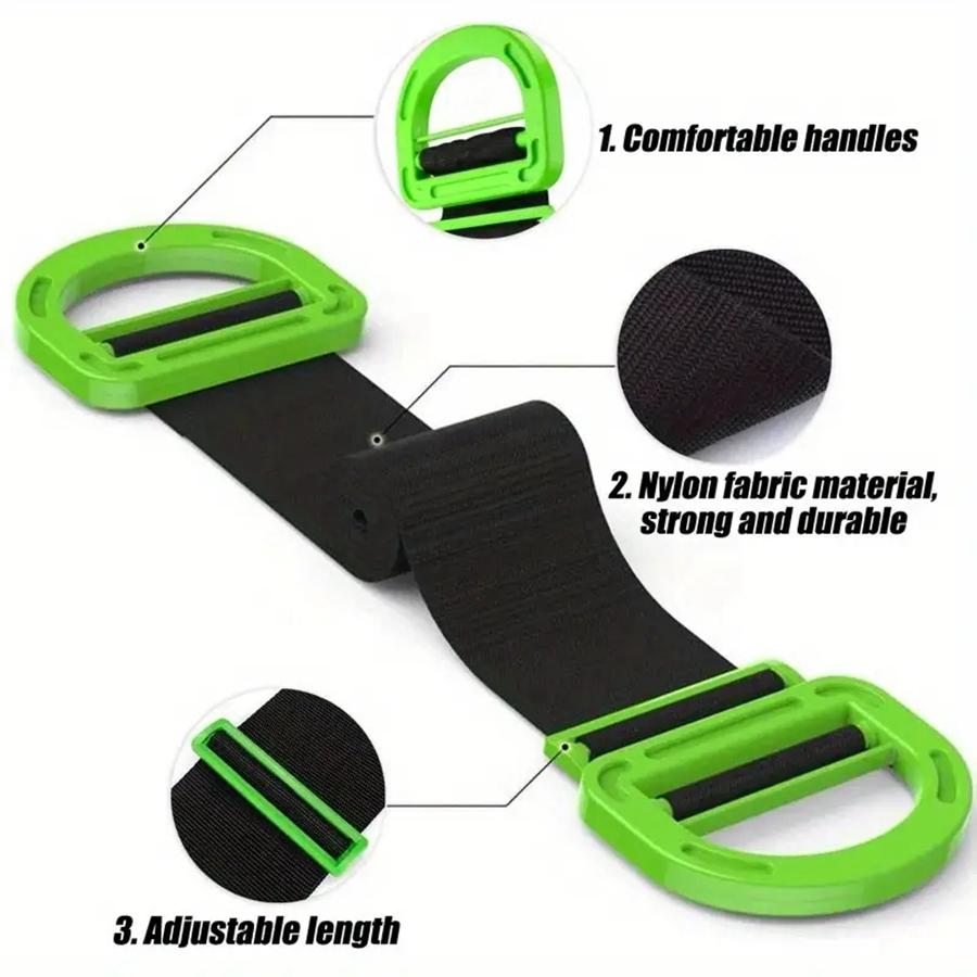 

Adjustable Furniture Moving Straps with Ergonomic Handles for Heavy Lifting 1pc зелений