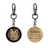 Personalisierter Hundemarke Kostenlos Gravieren Hunderasse Namensschild Anti-Verlust Haustierhalsband Anhänger Für Pitbull Bulldog Kupfer Halsbandmarken