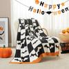 Halloween Flannel Throw Blanket – Soft Cozy Lightweight Blanket for Couch, Bed, Sofa (4050 Inches)