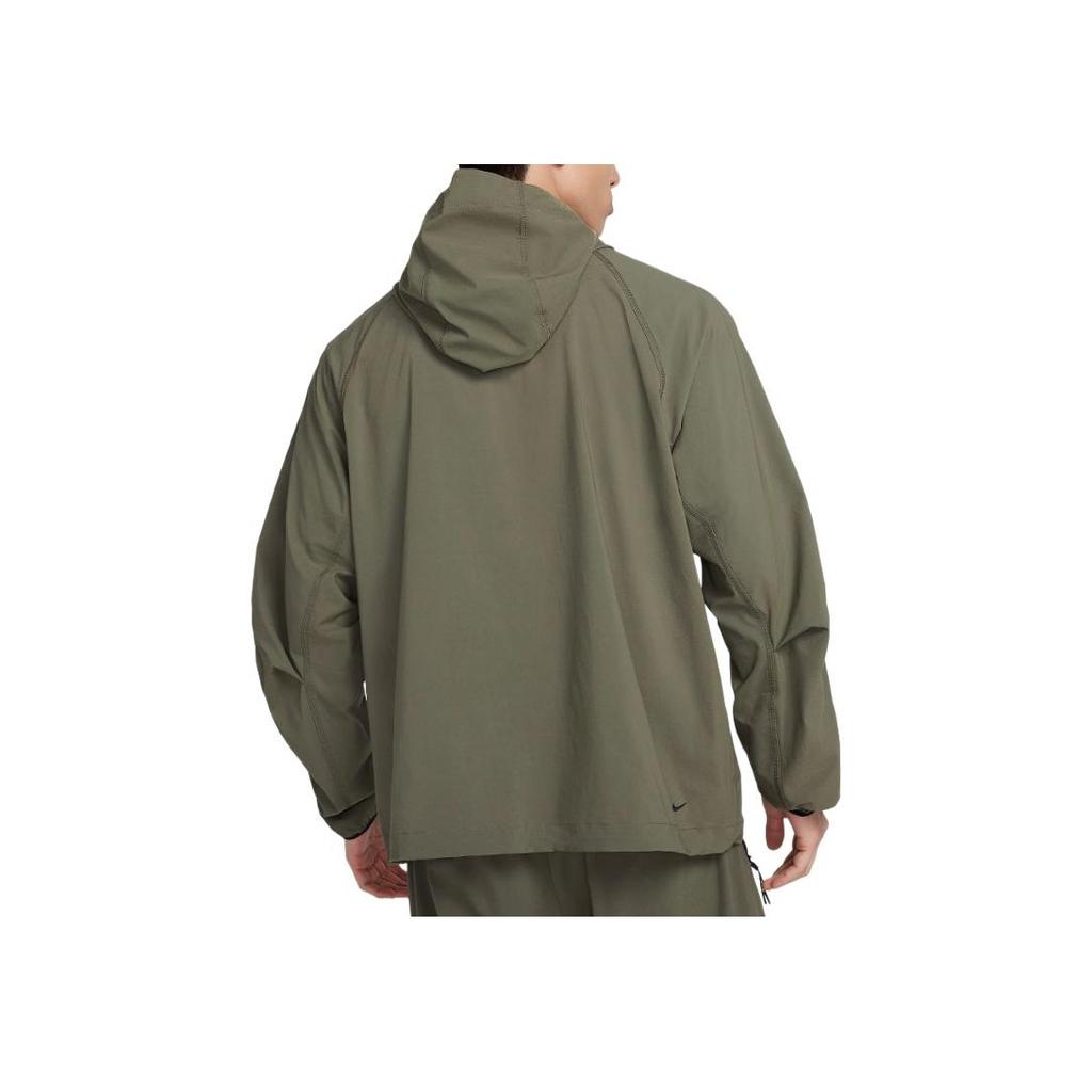 Nike Logo Printed Reversible Zipper Hooded Jacket Men jackets Green HM7151-223