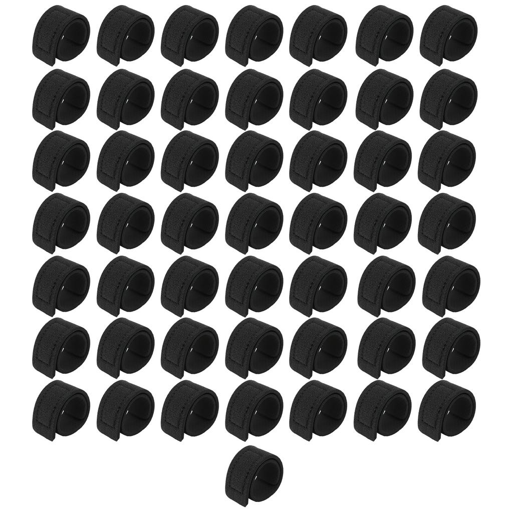 50 stk Fiskestenger Belte Elastiske Stropper Fiskeredskap Bånd Kabel Baitcasting Spinnstang