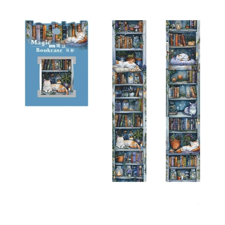 6 Rollen Bücherregal PET Aufkleber Dekorative Klebebänder 40mmX2m Für Scrapbooking Kartenherstellung Journal Planer Notizbuch Fotoalbum