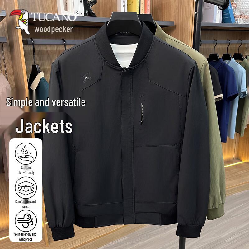 TUCANO Men s Casual Baseball Collar Bomber Jacket 4XL/195