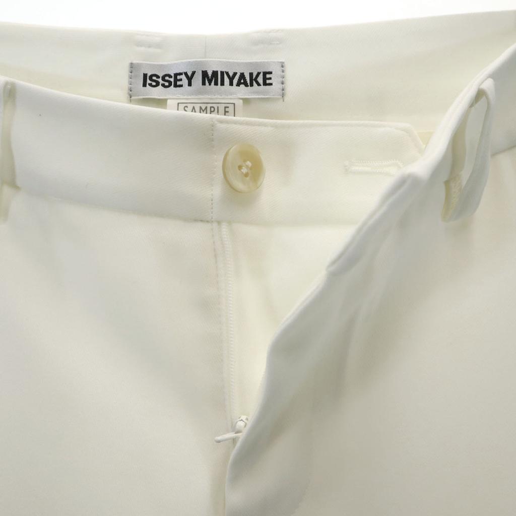ISSEY MIYAKE Made In Japan Wide Pants 7 Ivory Women Used