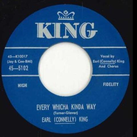 

7-дюймовая пластинка EARL (КОННЕЛИ) KING - Every Whicha Kinda Way / I Don t Wa 455102 King UK 1957 UK Блюз