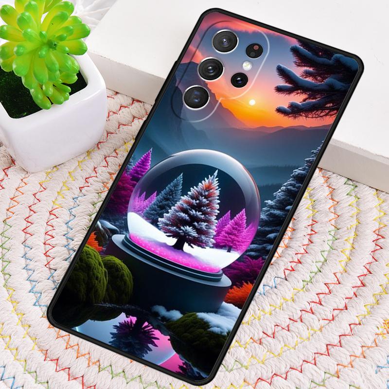 Landscape Winter Light Snow Silicone Phone Case For Samsung Galaxy Note 10 Pro S26 S25 S24 S23 S22 S21 Plus S25Ultra Capa Cover
