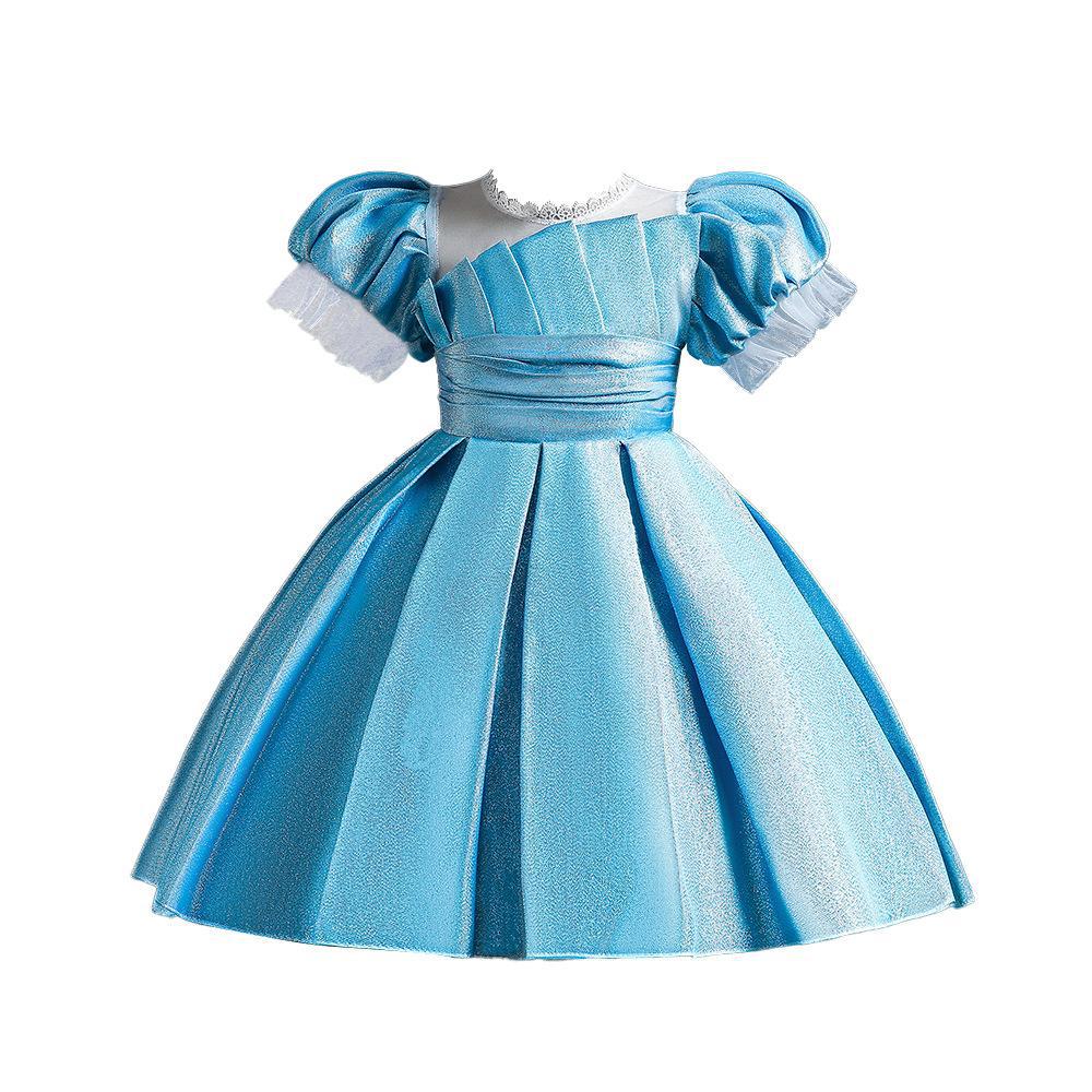 

Летние детские формальные платья-фортепьяно с короткими рукавами для девочек, платье-хозяин, элегантное праздничное свадебное платье принцессы, одежда для девочек на день рождения