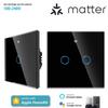 Matter European Standard Smart WiFi Touch Switch (Live/Neutral or Single Live Wire) with Alexa & HomeKit Compatibility.