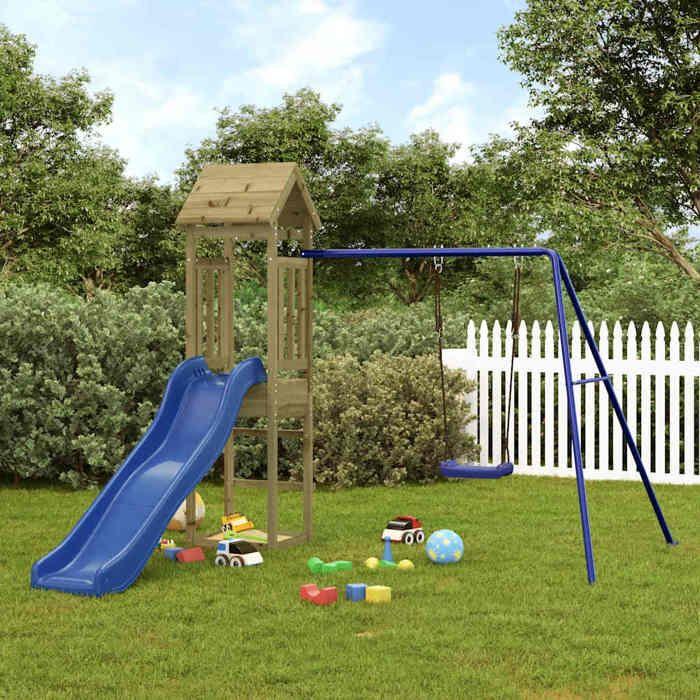 VidaXL Outdoor Playground Impregnated Pine Wood, Play Set, Wooden Play Set, Playground Set 3155821