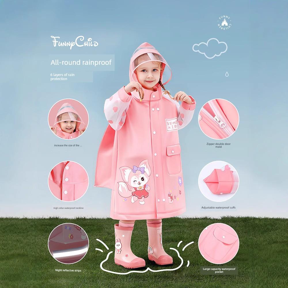 Kinder-Regenmantel für Jungen und Mädchen, Grundschüler der ersten Klasse, Speziell für die Schule, Jungen Kindergartenkinder, 2025 Neues Modell Regenponcho