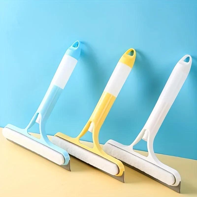 Limpiaparabrisas De Limpieza De Ventanas 3 En 1 Rasador Coche Multifuncional Cepillo Vidrio Escobilla Goma Silicona Herramientas