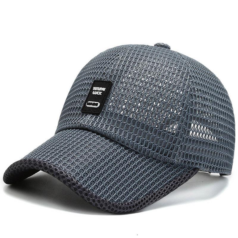 

Duck Tongue Hat Summer Breathable Mesh Hat Outdoor Sunshade Sun Protection Mesh Hat Hollowed Out Baseball Hat Cross-border Hat темно-серого