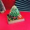 3D Christmas Tree Memo Calendar 2026 - Elegant Desktop Decoration Gift 3D Paper Desk Advent Calendar Home New Year Holiday Decor