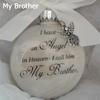 An Angel In Heaven Christmas Tree Hanging Ornaments Family Pendant Memorial Ornament Feather Ball