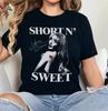 Camiseta del álbum "Short n' Sweet" de Sabrina Carpenter, Camiseta Unisex Streetwear para Fans de la Música Pop, Top Casual de Manga Corta 100% Algodón