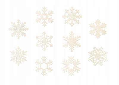 Plywood Decorations MIX 50 Pieces Snowflakes