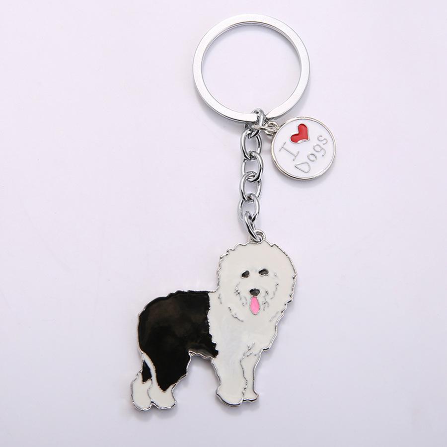Cute Dog Keyring Gifts Fashionable Animal Charms Small Accessories Car Keyrings and Bag Charms