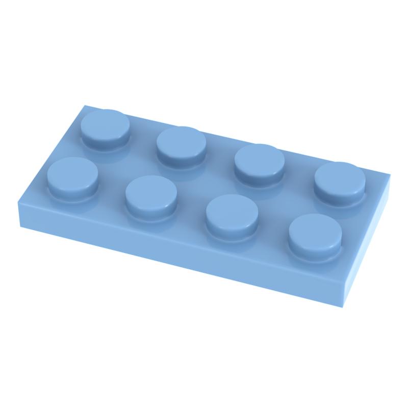 [Funbrick] 50 Stück Platte 2x4 3020 Kompatibel mit mit Berühmten Bausteinen Klassischen Bauklötzen Spielzeug MOC DIY