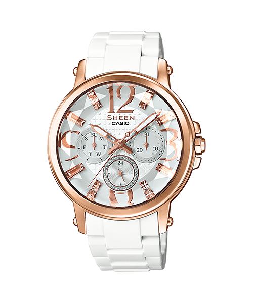 

Casio Men s Stainless Steel 50M Water Resistant Analog Quartz Watch SHE-3035-7A білий