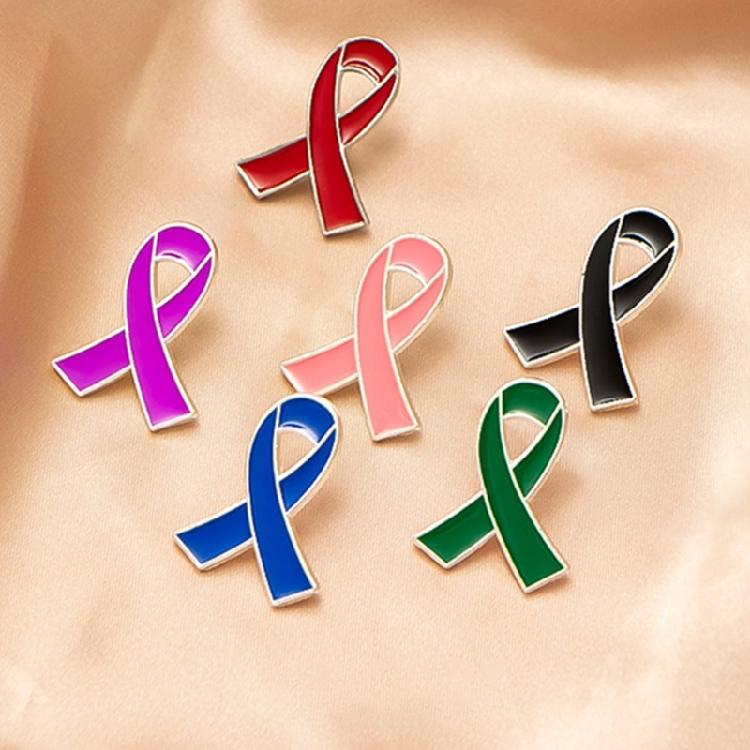 Alloy AIDS Fight Pink Ribbon Brooch Lapel Clothing Accessories for Decoration