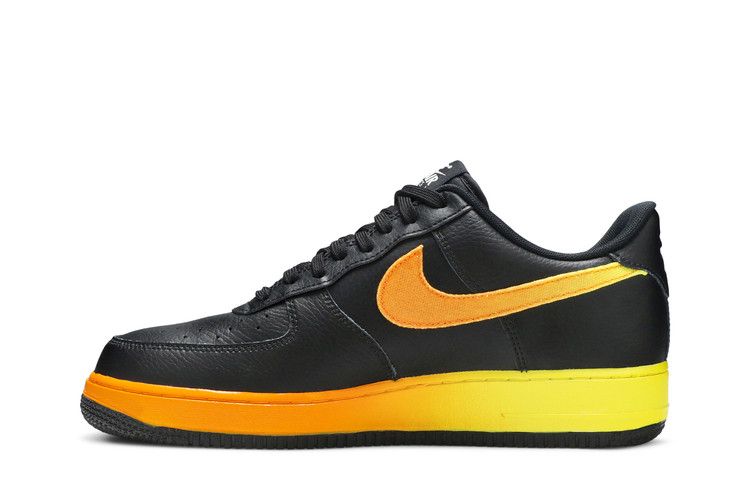 Men's Sneakers Nike Air Force 1 Low Black Yellow Orange Black/Opti Yellow-Orange Peel