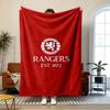 Rangers FC Soft and comfortable flannel Suitable for sofas living rooms outdoor camping travel and also makes a great anniversary gif