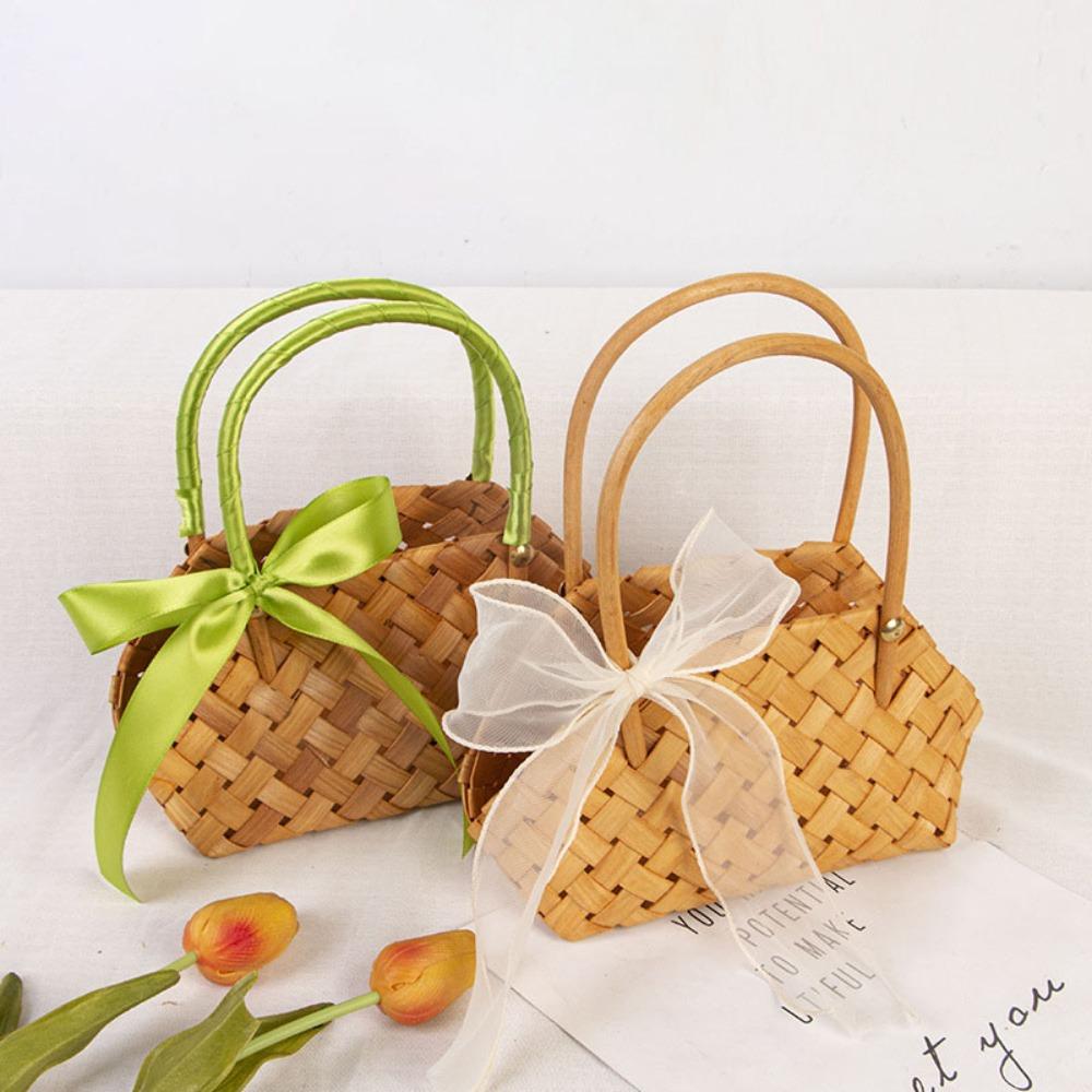 DIY Hanging Baskets Handheld Sundries Organizer Portable Vegetable Basket  Outside