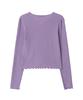 Nyuluki Shirring Point Long Sleeves T-Shirt_Pink