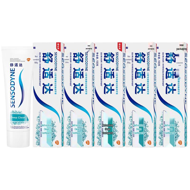 

Sensodyne Fresh Mint Anti-Sensitivity Toothpaste 100g (5-Pack)