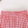 Hot Selling Patriotic Infant Girls Clothing Set Star Bow Fly Sleeve Top Plaid Shorts 2 Piece Outfit With Heart Embroidery For 0 3 Years Old Daily Wear