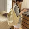 Schoolbag Korean Version Schoolbag Female Simple Style New Solid Color Japanese Backpack College Style Versatile Male Junior High School Student