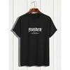 Herren Sommer Print Kurzarm T-Shirt Top Rundhals, Lockere Passform, Oversized, Cool, Lässig und Modisch