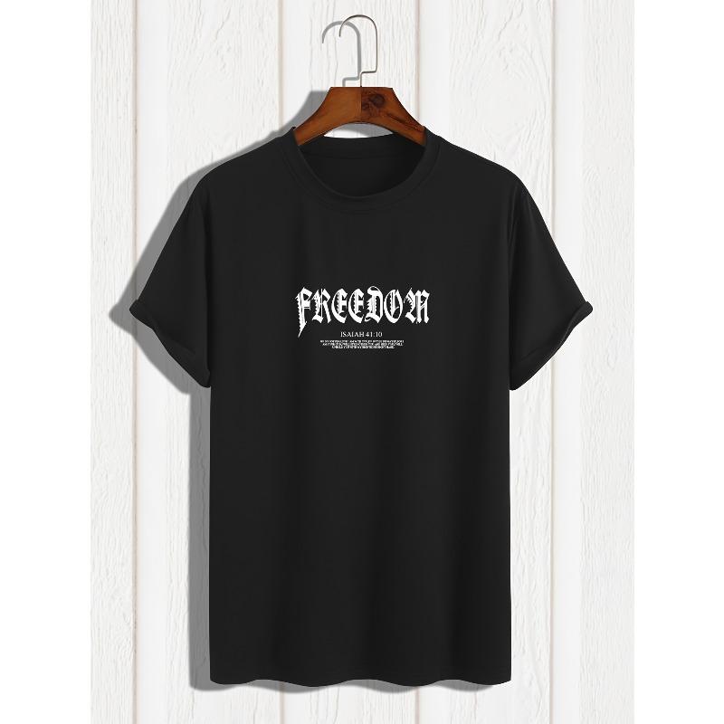 Herren Sommer Print Kurzarm T-Shirt Top Rundhals, Lockere Passform, Oversized, Cool, Lässig und Modisch