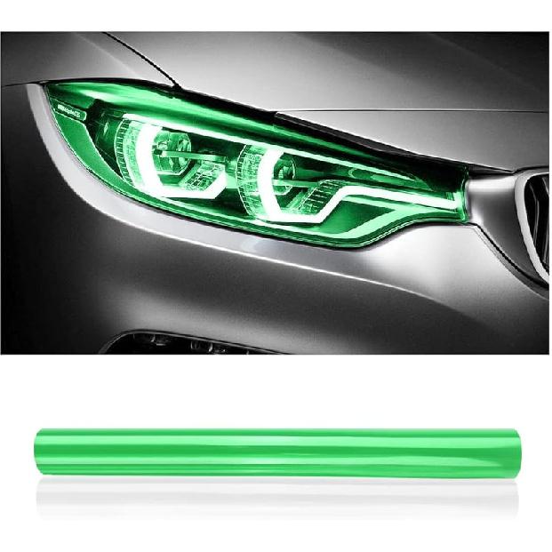 12 X 48Inch Car Light Tint Film, Cuttable&Stretchability Car Headlight Taillight Fog Light Vivid Vinyl Wrap Protector,Non-Marking Self-Adhesive