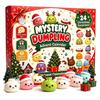 2026 Christmas Advent Calendar 24 Days Countdown Santa Claus Dumpling Squishy Stress Relief Fidget Mystery Gift Box