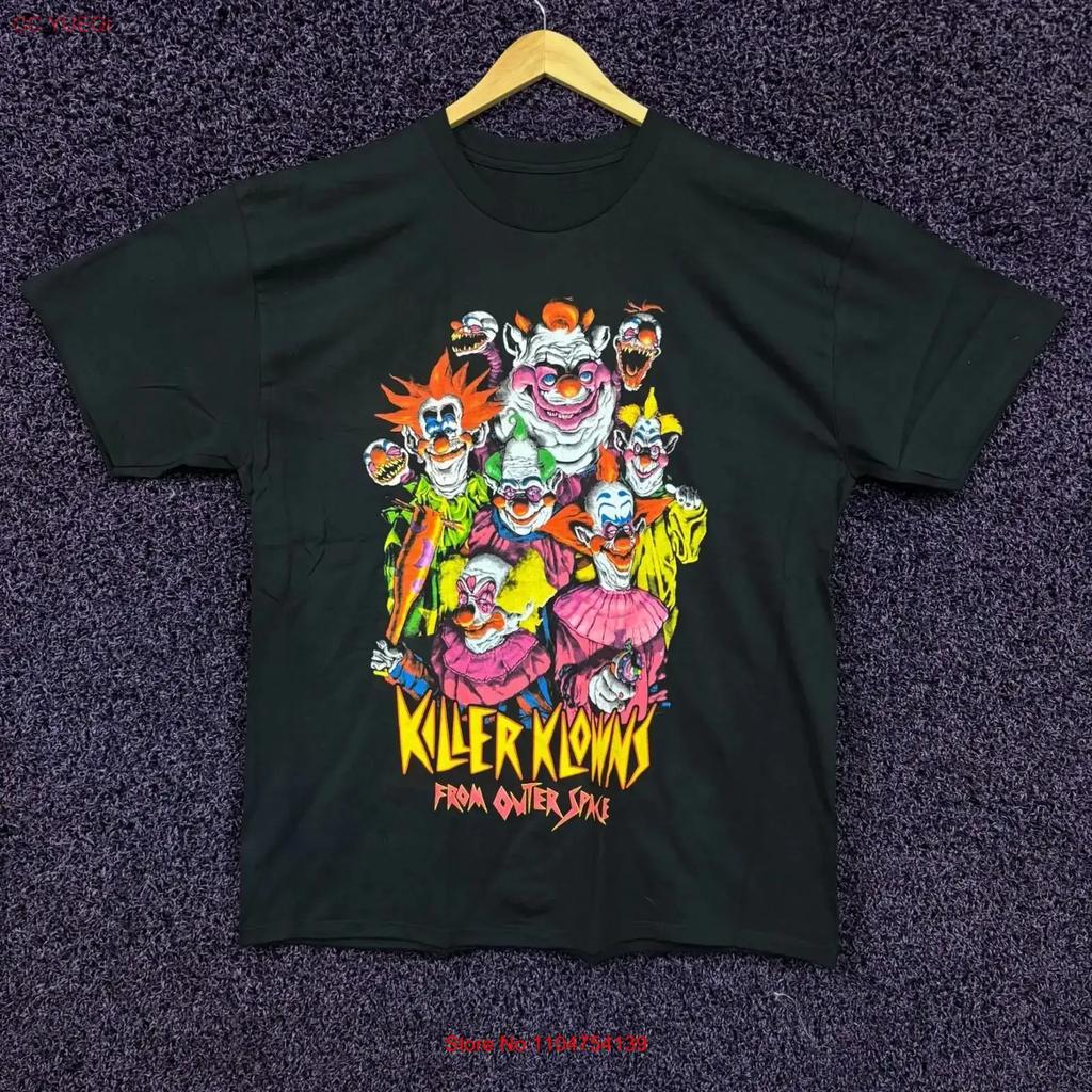 Killer Klown Aus Dem Weltall Neon T-Shirt Größe extra groß Vintage Gewaschen Unisex Oberteil Für Den Alltag Grafik Atmungsaktiv Weich