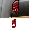2Pcs Red Carbon Fiber Interior Glove Box Lock Cover Trim For Lexus GS300/350/460
