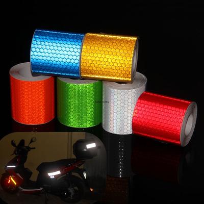 100cm*5cm DIY Car Reflective Adhesive Stickers Safety Warning Waterproof Strip Reflectors Protective Tape For Motorcycle Bicycle