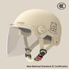 1 Pezzo Certificato 3C Casco Semimoto Elettrica per Adulti Uomo e Donna con Occhiali Casco di Sicurezza per Bicicletta