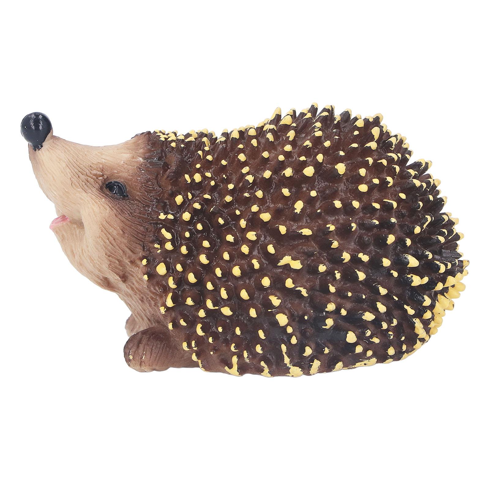 Имитация модели ежа Очаровательная статуэтка ежа Изысканная декоративная реалистичная скульптура животного для дома сада газона